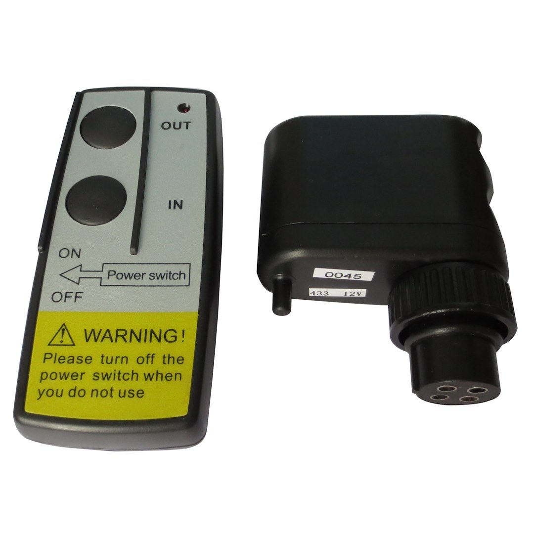 Bulldog Winc Snow Plow Remote Control, For 3400 Pound 15017 Trailer Winch/ 4400 Pound 15019 Trailer Winch/ 15021 Snow Plow Winch, Wireless – 20212