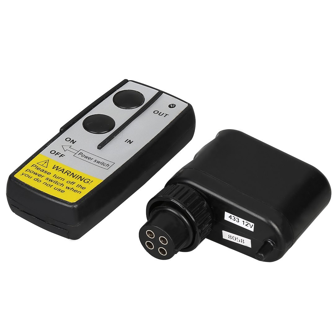 Bulldog Winc Snow Plow Remote Control, For 3400 Pound 15017 Trailer Winch/ 4400 Pound 15019 Trailer Winch/ 15021 Snow Plow Winch, Wireless – 20212