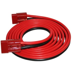 Bulldog Winc Battery Jumper Cable, 2 Gauge, Copper, 1 Red and 1 Black 15 Foot Booster Cables, With Quick Connectors – 20219