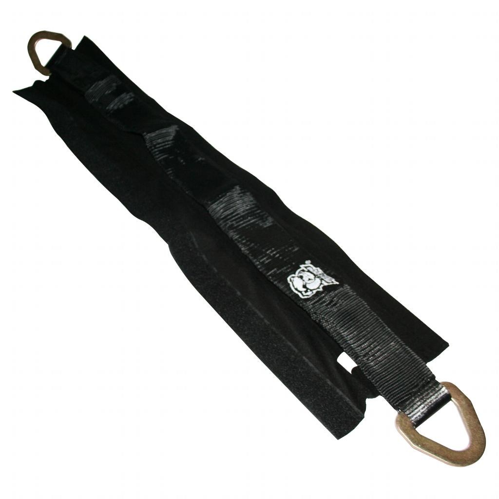 Bulldog Winc Axle Strap Cover, For Use with Bulldog Winch Axle Strap, Hook and Loop Closure, Black, Set of 2 – 20327