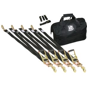 Bulldog Winc Tie Down Strap Ratchet, 3335 Pound Working Load Capacity/ 10000 Pound Breaking Load Capacity, 2 Inch Width X 8 Foot Length, Black – 20349