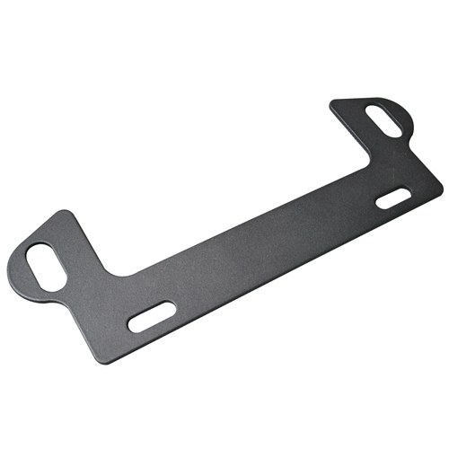 Bulldog Winc License Plate Bracket, For Use with Hawse Fairlead Winches, Front, Black, Steel, With 10 Inch Mounting Holes – 20391