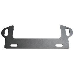 Bulldog Winc License Plate Bracket, For Use with Hawse Fairlead Winches, Front, Black, Steel, With 10 Inch Mounting Holes – 20391