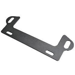 Bulldog Winc License Plate Bracket, For Use with Hawse Fairlead Winches, Front, Black, Steel, With 10 Inch Mounting Holes – 20391