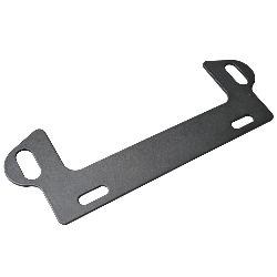 Bulldog Winc License Plate Bracket, For Use with Hawse Fairlead Winches, Front, Black, Steel, With 10 Inch Mounting Holes – 20391