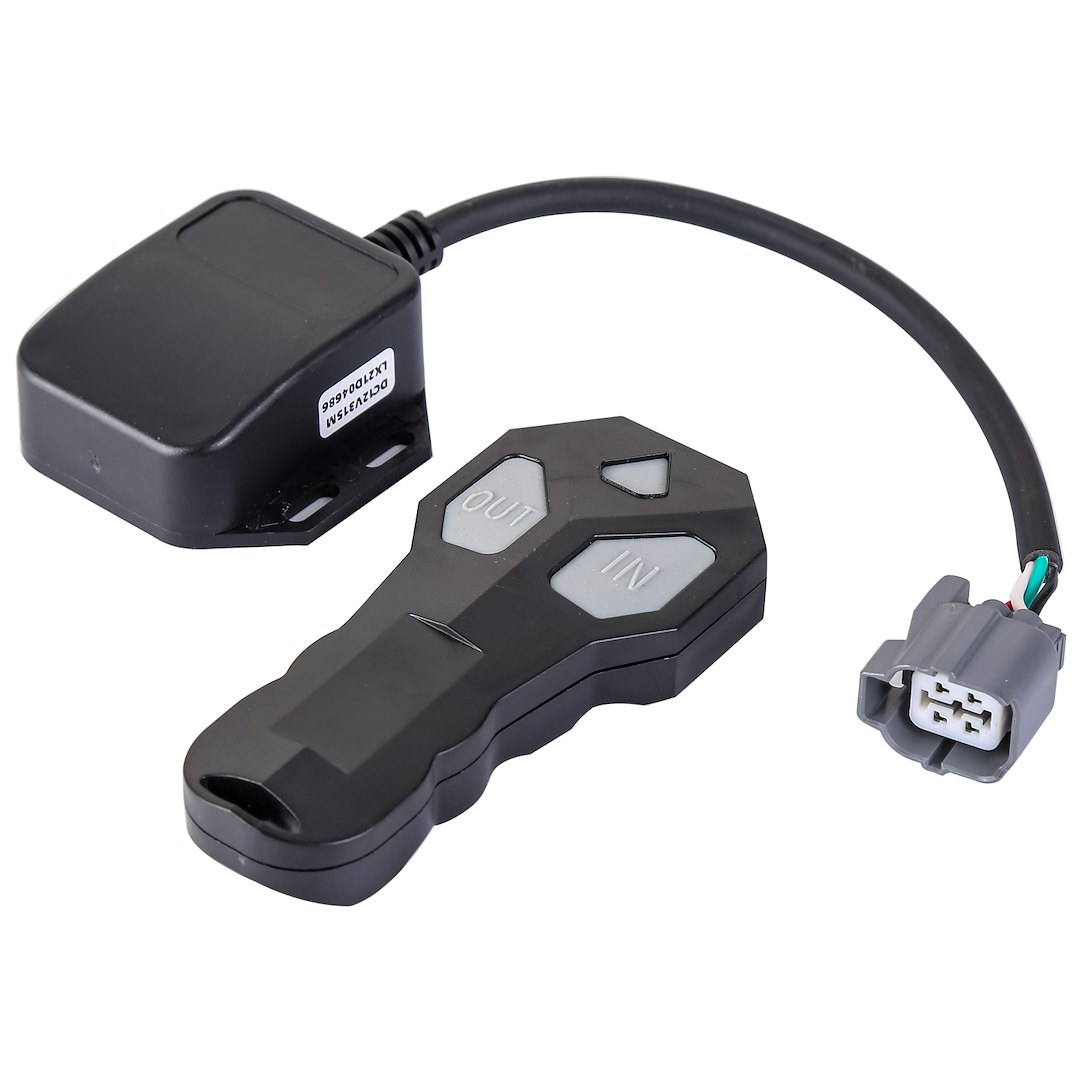Bulldog Winc Winch Remote Hand Held Controller, For Bulldog Winches, Wireless, 65 Foot Working Range, Plug and Play, With 3M Hook and Loop – 20408