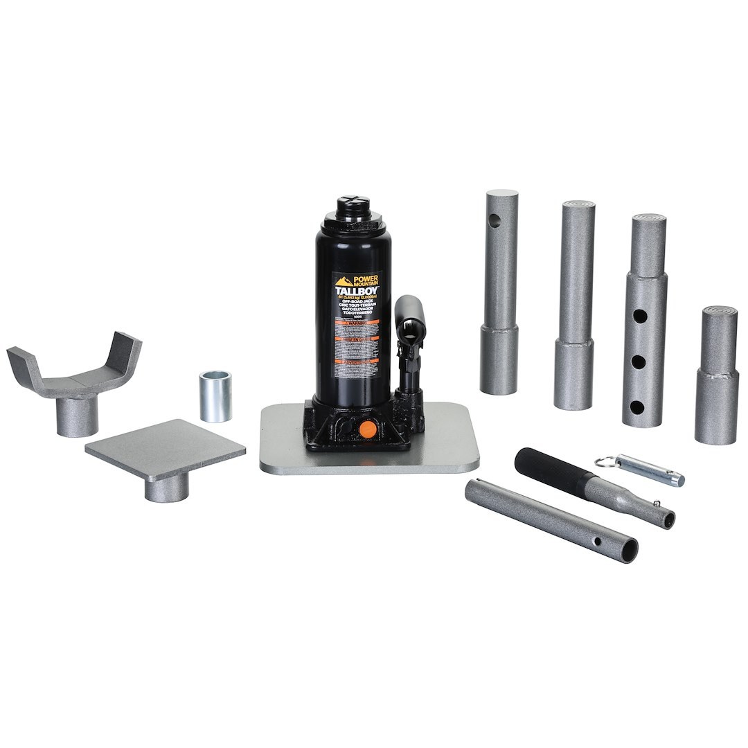 Bulldog Winc Jack, Tall Boy™, Bottle Jack, Hydraulic, 6 Ton Capacity, 8-1/2 Inch to 37-3/4 Inch Lift Height, Black – 50015