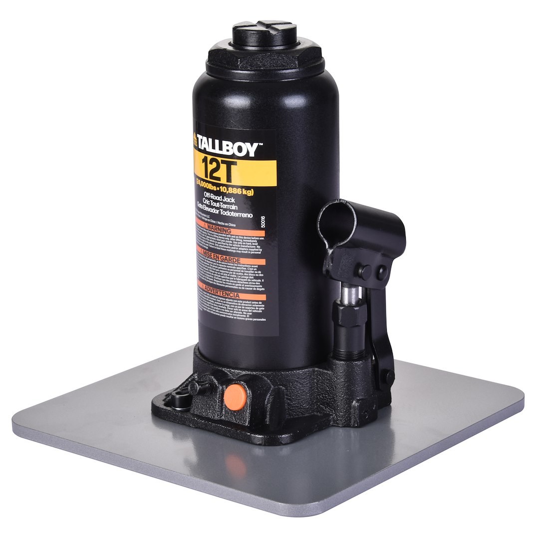 Bulldog Winc Jack, Tallboy™, Bottle Jack, Hydraulic, 24000 Pound Capacity, 11.3 Inch to 27.1 Inch Lift Height, Black – 50016