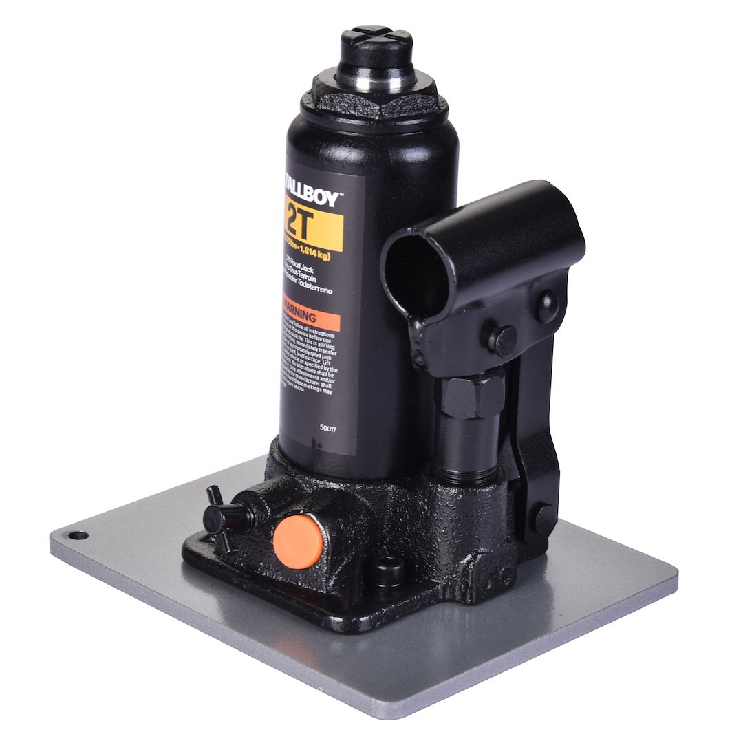 Bulldog Winc Jack, Tallboy™, Bottle Jack, Hydraulic, 2000 Pound Capacity, 7.9 Inch to 26.7 Inch Lift Height, Black – 50017