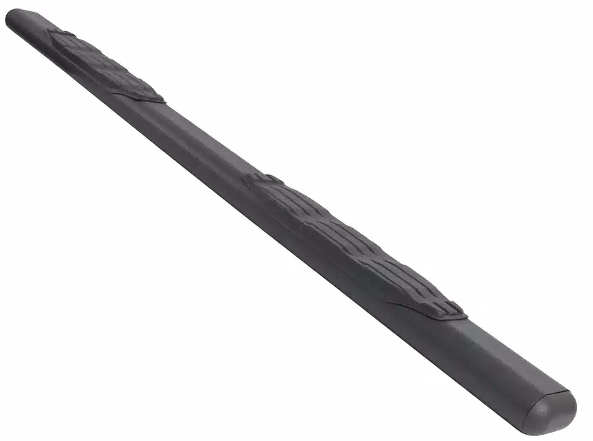Big Country Truck Accessories Nerf Bar, Fusion, With Step Pads, 5 Inch Oval Straight, Textured Powder Coat, Black, Steel – 105030870