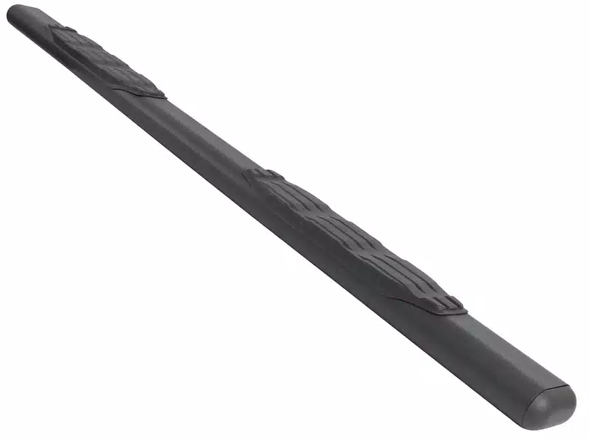 Big Country Truck Accessories Nerf Bar, Fusion, With Step Pads, 5 Inch Oval Straight, Textured Powder Coat, Black, Steel – 105076800