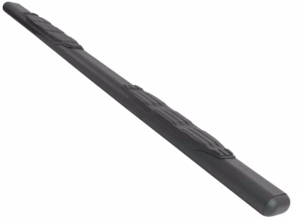 Big Country Truck Accessories Nerf Bar, Fusion, With Step Pads, 5 Inch Oval Straight, Textured Powder Coat, Black, Steel – 105229800
