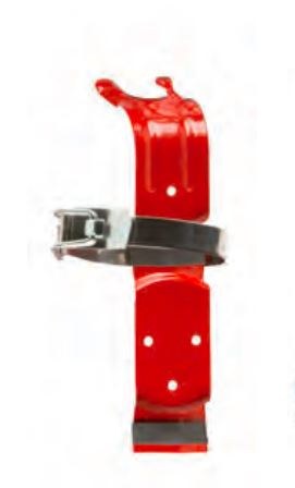 Buckeye Fire Fire Extinguisher Mount, Flat Surface Mount, Single Metal Strap, 2.5 Pound Tank, Black, Steel – 700287