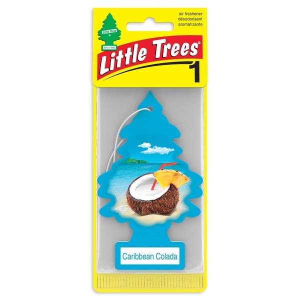 Car Freshner Air Freshener, Little Trees ®, Caribbean Colada Scent, Hangable – U1P-10324