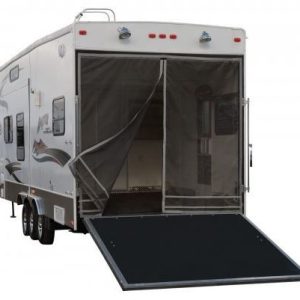 Classic Acc Trailer Tailgate Screen, Custom Fit, For Toy Haulers with Rear Opening Up to 90-1/2 Inch Height, Compatible with Steel Frames – 79994