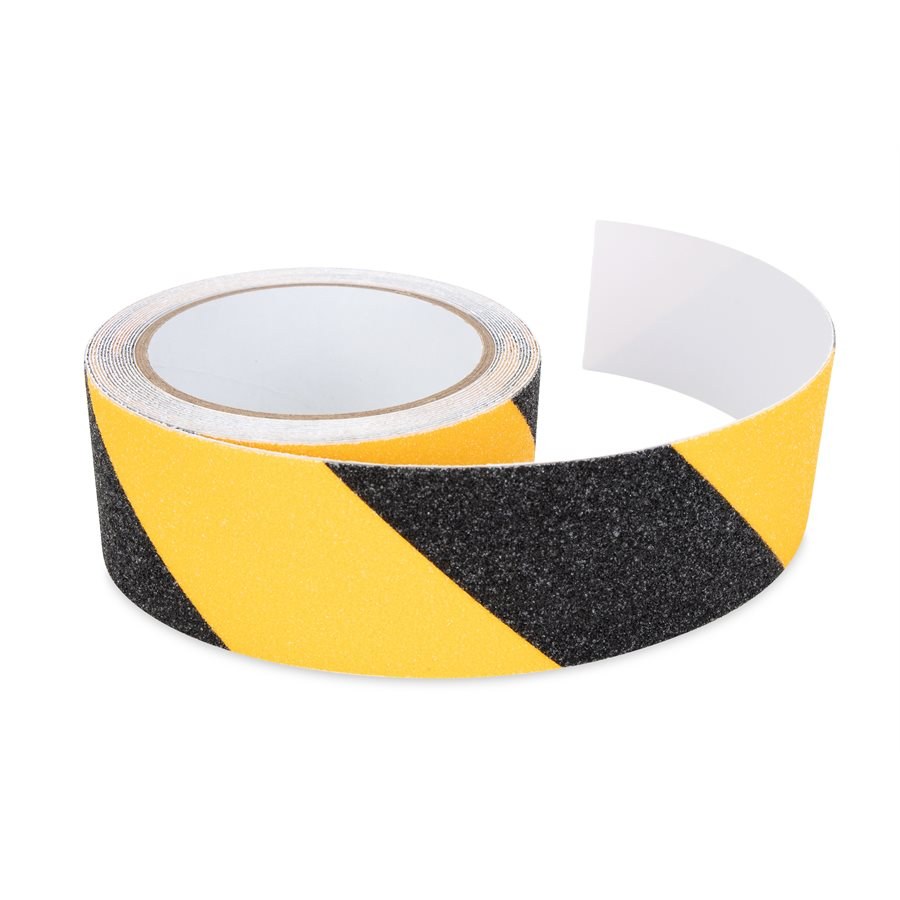 Camco Grip Tape, Black and Yellow, 15 Foot Length X 2 Inch Width, Roll – 25405