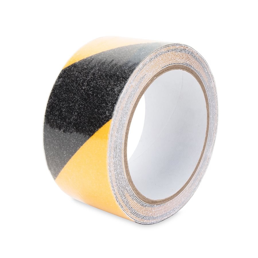 Camco Grip Tape, Black and Yellow, 15 Foot Length X 2 Inch Width, Roll – 25405