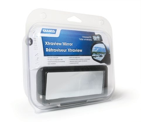 Camco Blind Spot Mirror, 5 Inch X 1-3/4 Inch, Without Turn Signal Indicator – 25633