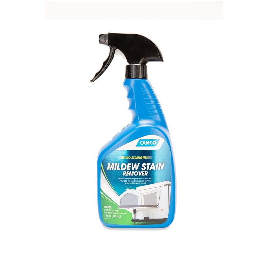 Camco Mildew Stain Remover, For Removing Mildew Stains from Awnings/ Headliners/ Vinyl Covers/ Chair Cushions Without Scrubbing – 41093