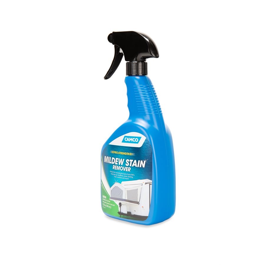 Camco Mildew Stain Remover, For Removing Mildew Stains from Awnings/ Headliners/ Vinyl Covers/ Chair Cushions Without Scrubbing – 41093