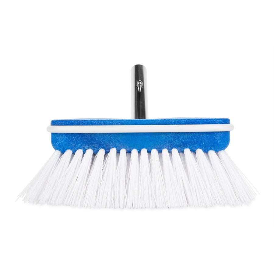 Camco Car Wash Brush, 7 Inch Rectangular Brush Head, White Stiff Bristle, Head Attachment Only, Without Hose Connection, Without Water Control – 41926