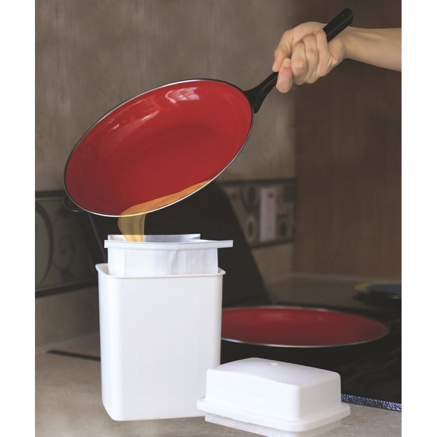 Camco Used Cooking Grease Container Bag, Foil Lined Bag, Package of 5 – 42285