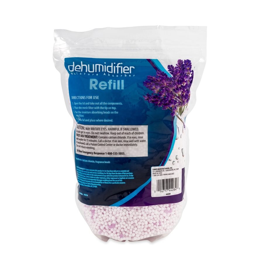 Camco Dehumidifier, Refill Package, 42 Ounce, Lavender Scent, With English/ French Language Packaging – 44284