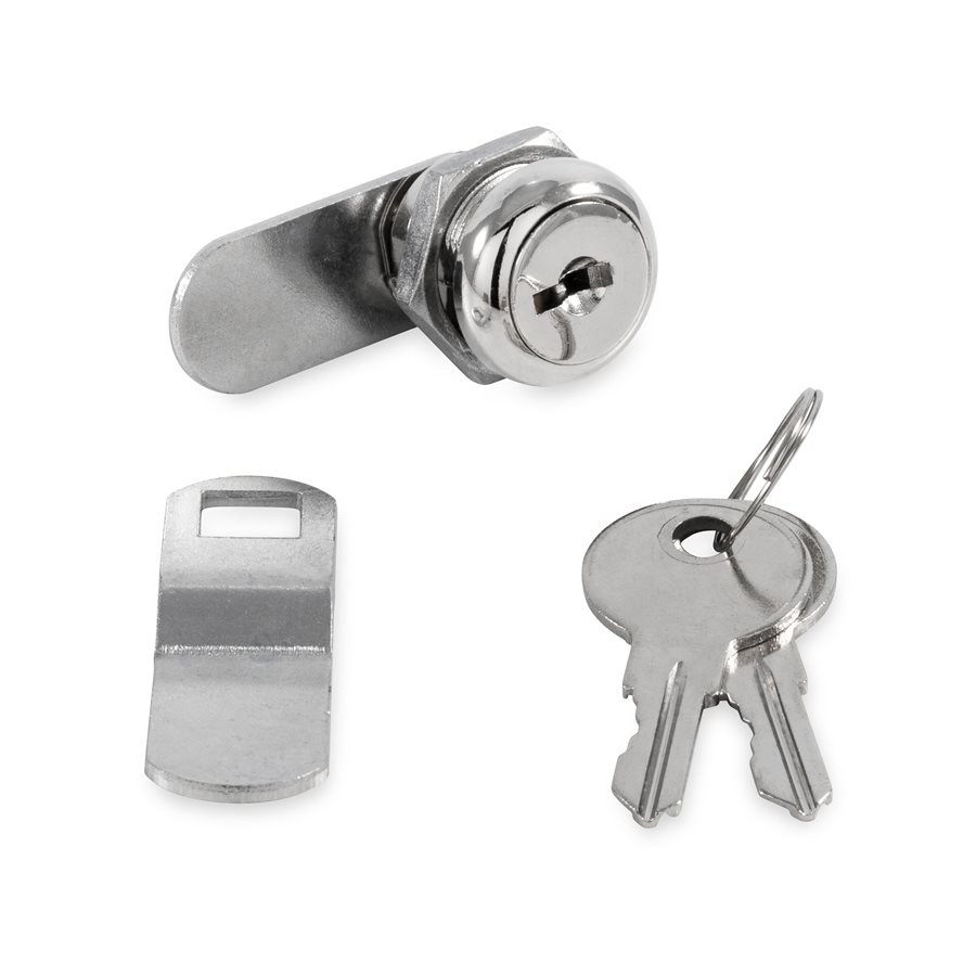 Camco Lock Cylinder, For Baggage Compartment Door, Keyed Cam Lock, 5/8 Inch Length, Single with 2 Keys – 44340
