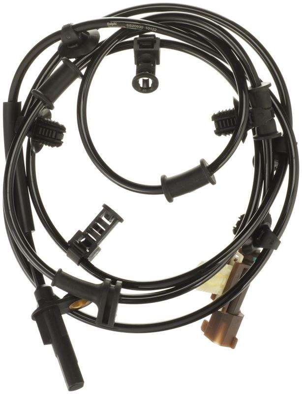 Delphi ABS Wheel Speed Sensor, 1 Male Oval Connector, 2 Male Blade Terminal, 75.2 Inch Length, Single – SS20930