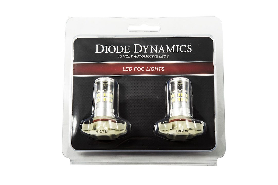 Diode Dynamc Daytime Running Light Bulb, 5202, Cool White, Set of 2, 250 Lumens, 6000K Color Temperature, 270 Degree Omnidirectional Beam – DD0167P