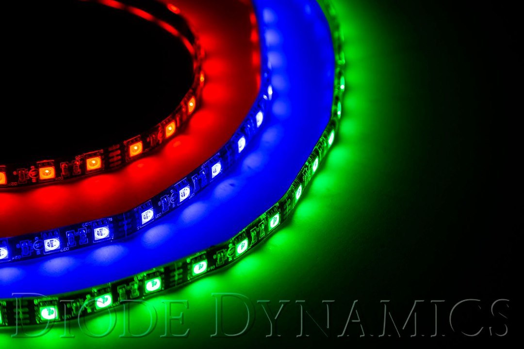 Diode Dynamc Multi Purpose Light, 39.37 Inch Length, Rgbw Flexible Light Strip, 7 Watts Amp Draw 0.55 Amp at 12.8 Volt, 9 to 16 Volt – DD2252
