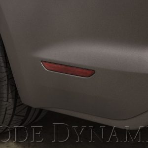 Diode Dynamc Side Marker Light, Side Fender, Clear Lens, Black Trim, LED Bulb, Red Bulb, Set of 2 – DD5002