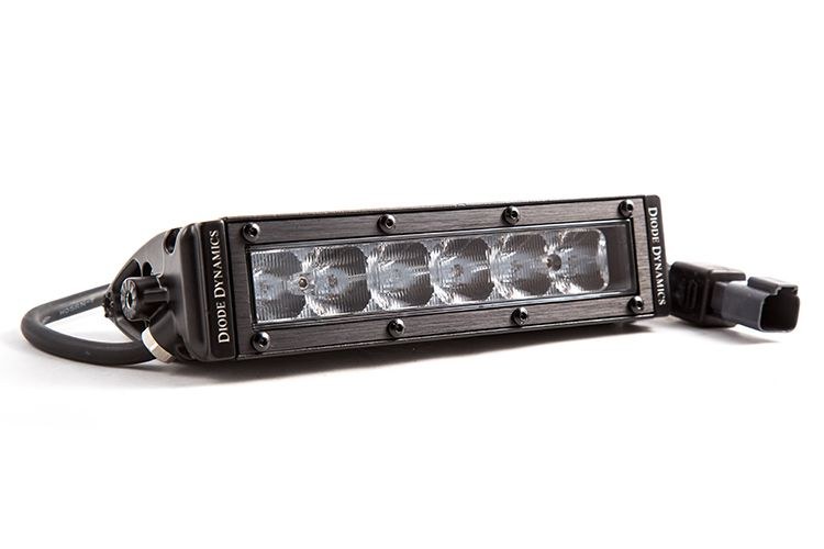 Diode Dynamc Light Bar, Stage Series, LED, 6 Inch Length, White, 26.6 Watt/ 1.9 Amp at 14 Volt, 20 X 8 Degrees Driving Beam – DD5014S