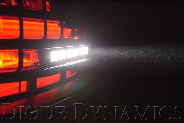 Diode Dynamc Light Bar, Stage Series, LED, 18 Inch Length, White, 79.8 Watt/ 5.7 Amp at 14 Volt, 20 X 8 Degrees Driving Beam – DD5016