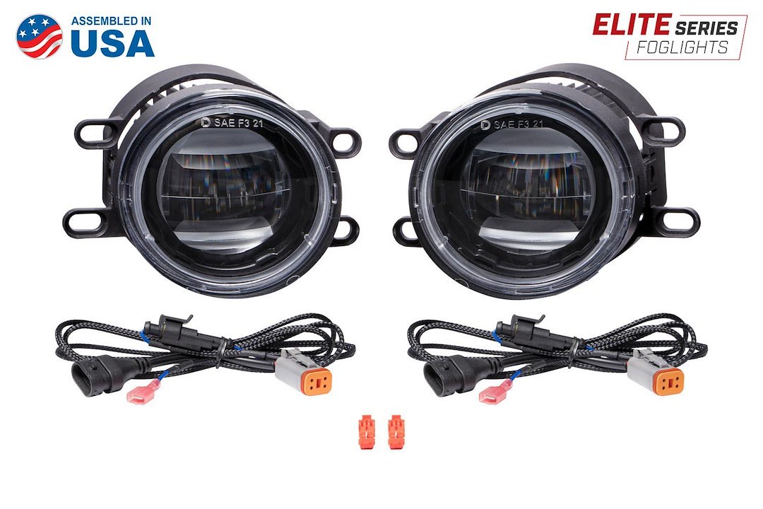 Diode Dynamc Driving/ Fog Light, Elite Series, LED Bulb, Clear Bulbs, 3.6 Inch Round, OEM-Grade Replacement – DD5134P