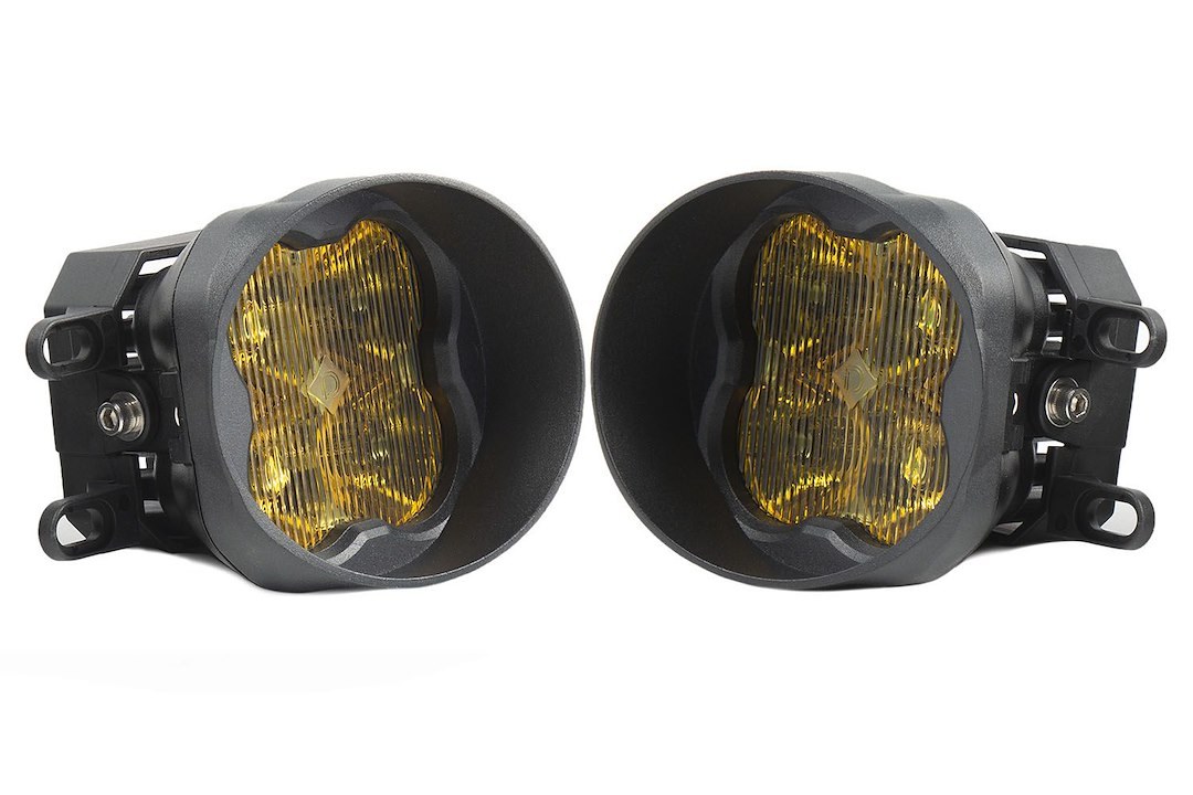 Diode Dynamc Driving/ Fog Light, Stage Series Sport, LED Bulb, Yellow Luxeon Z Es LED Bulb, 3 Inch Round, 14.5 Watt Bulbs – DD6187