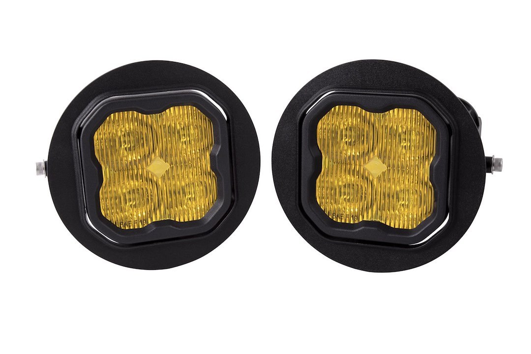 Diode Dynamc Driving/ Fog Light, Stage Series Sport, LED Bulb, Yellow Bulbs, 3 Inch Round, 14.5 Watt Bulbs Amp Draw 1.1 Amp at 13.2 Volt – DD6232