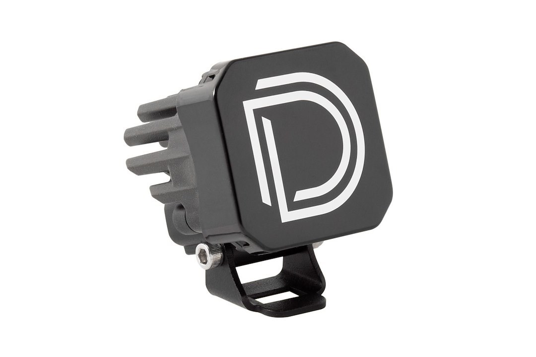 Diode Dynamc Driving/ Fog Light Cover, Stage Series C1, Square, Black, Polycarbonate Plastic, With Diode Dynamics Logo, Single – DD6603