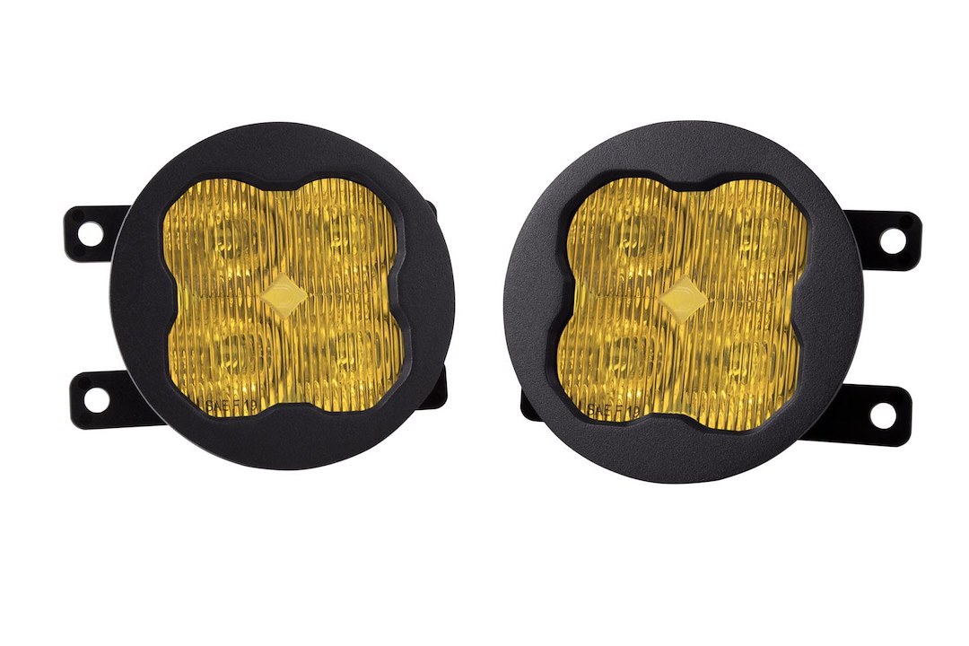 Diode Dynamc Driving/ Fog Light, Stage Series Max, LED Bulb, Yellow Bulbs, 3 Inch Square, 38.5 Watt Amp Draw 3 Amp at 12.8 Volt – DD6685