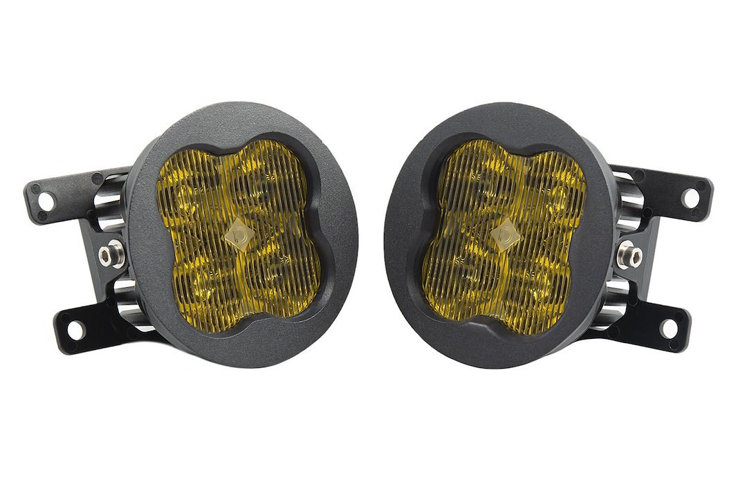 Diode Dynamc Driving/ Fog Light, Stage Series Max, LED Bulb, Yellow Bulbs, 3 Inch Square, 38.5 Watt Amp Draw 3 Amp at 12.8 Volt – DD6685