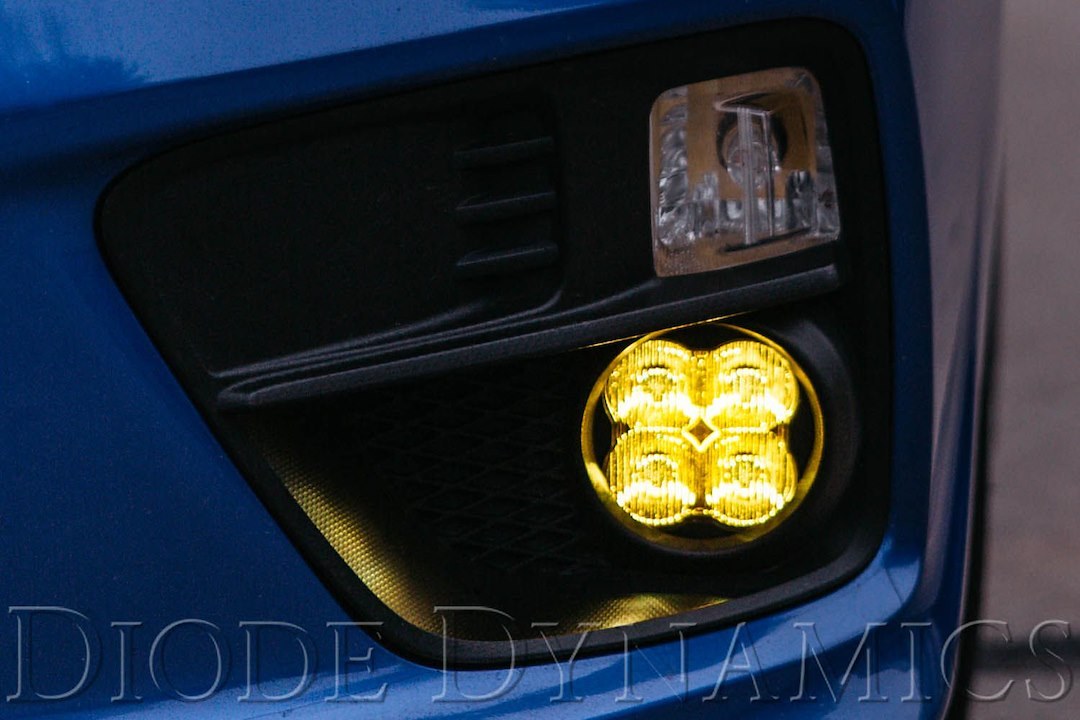 Diode Dynamc Driving/ Fog Light, Stage Series Max, LED Bulb, Yellow Bulbs, 3 Inch Square, 38.5 Watt Amp Draw 3 Amp at 12.8 Volt – DD6685
