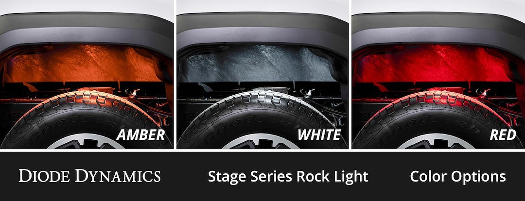 Diode Dynamc Underbody Light Kit, Stage Series, LED, Clear Bulb, Set of 4 – DD7738