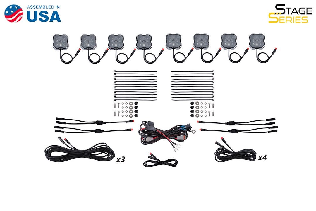 Diode Dynamc Underbody Light Kit, Stage Series, LED Bulb, Rgbw Lumileds Z Es Bulbs, 4.8 Watt, 0.36 Amp Draw at 13.2 Volt – DD7744