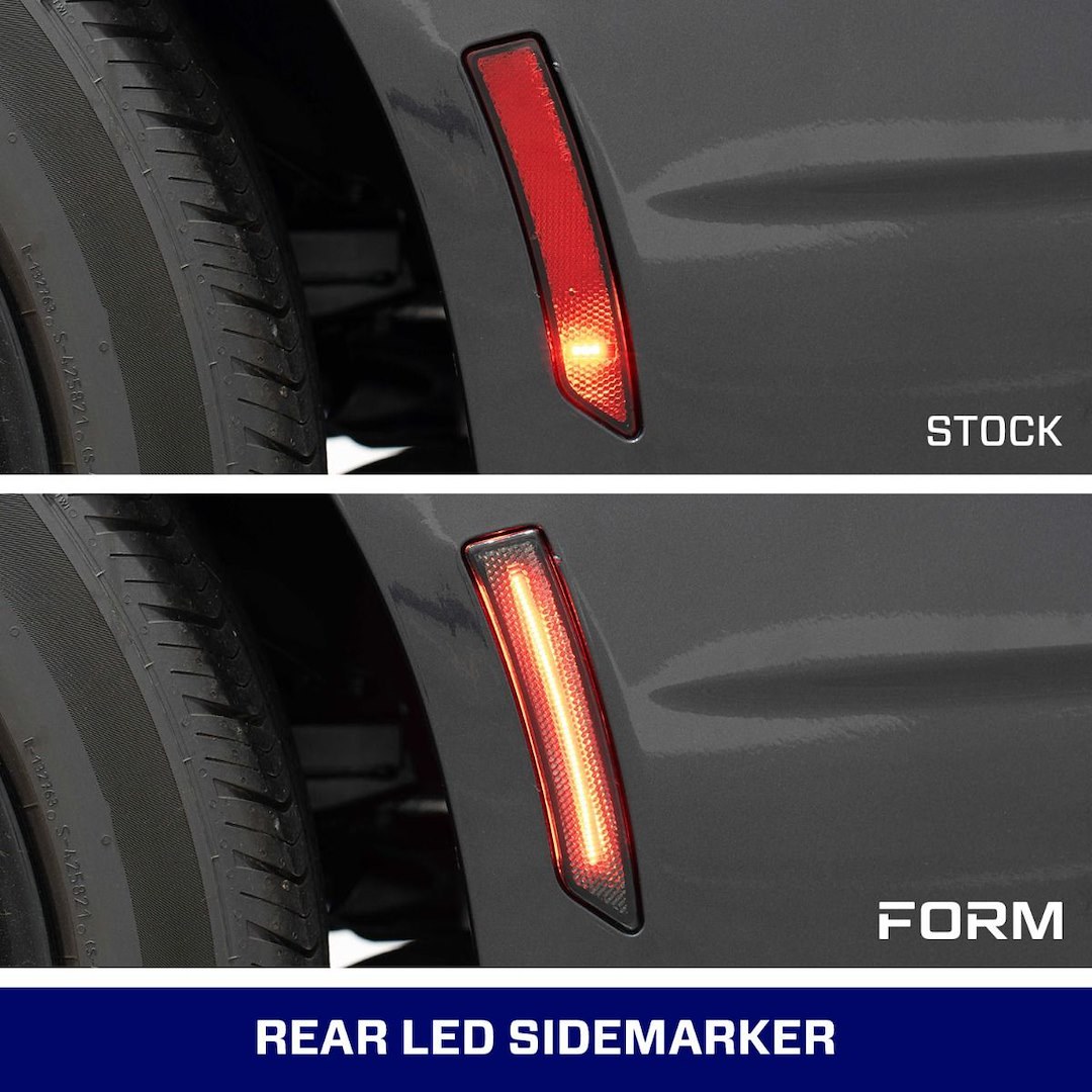 Diode Dynamc Side Marker Light, Fender Mount, Amber/ Red Lens, Black Trim, LED, Amber/ Red Bulb, Polycarbonate Lens, Plug and Play – FL0090