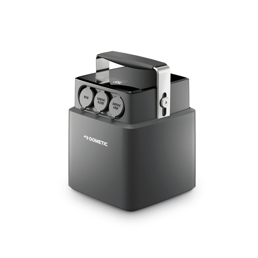 Dometic Outd Power Bank, 40 Ah Capacity, 12 Volts 15 Amp Output, 12 Volts DC, 12 Volt DC Socket/ Solar Panel/ AC Home Power, Black – 9600014024
