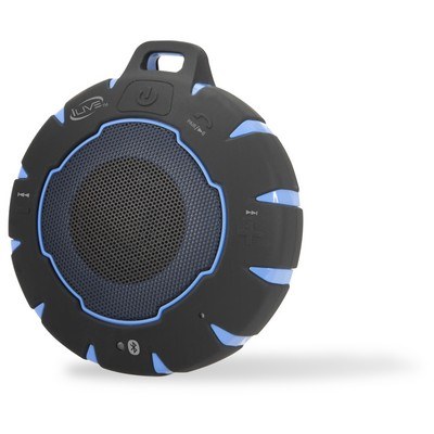 Dpi Bluetooth Phone Speaker, Ilive ™, For Receiving Call/ Listening Music, Up to 60 Foot, Rechargeable Battery, Black/ Blue – ISBW157BU