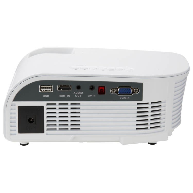 Dpi Projector, Mini Home Theater Projector, Projects Up to 100 Inch Viewable Screen, Supports 480P/ 720P/1080i/ 1080 Pixels – PJ308W