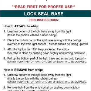 Driver Ind. Warning Whip Light, Safetywhips®, Single Color Green, LED Bulb, Flashing/ Constant Mode, Low Profile – SC3-G
