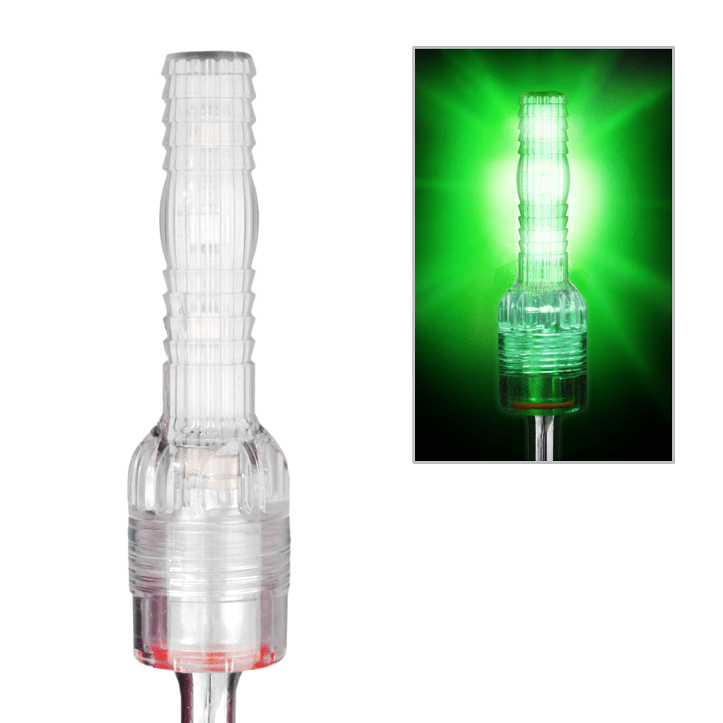 Driver Ind. Warning Whip Light, Safetywhips®, Single Color Green, LED Bulb, Constant Mode, High Profile, Safely Functions from 10 to 40 Volt – SC4-CG