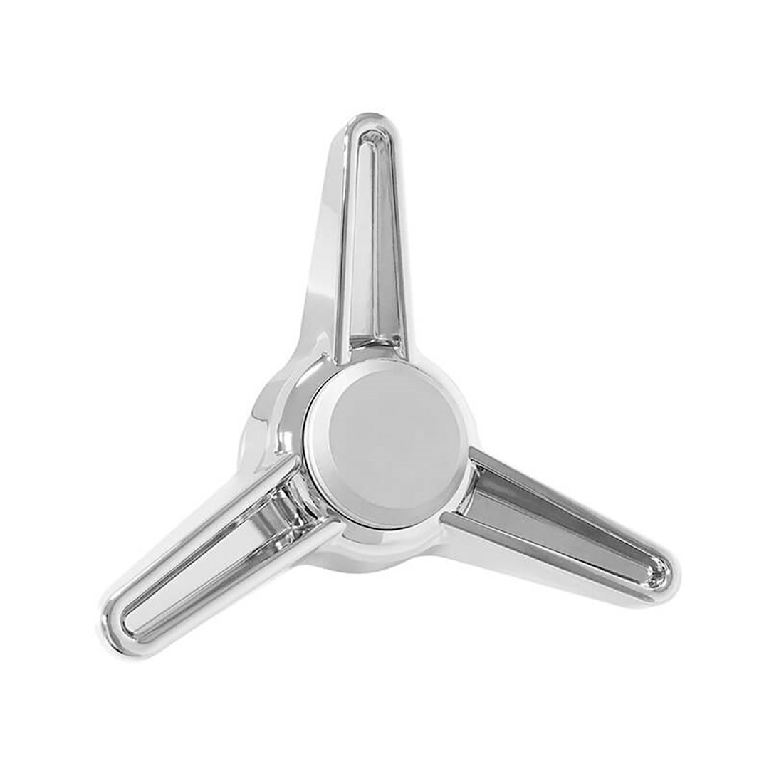 Drake Wheels Wheel Center Cap, Fits Legendary Magnum 500 Style Wheels Only, Three Bar Spinner, Silver, Single – LW-HC028